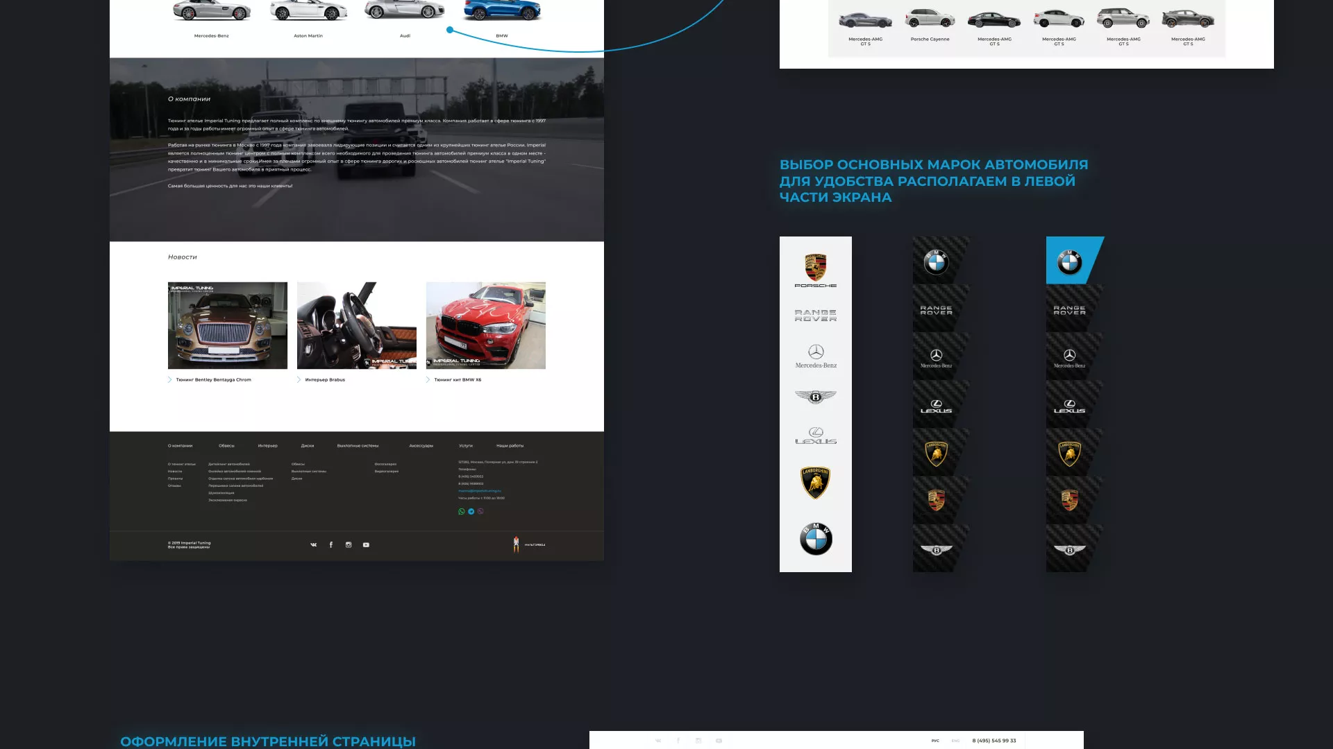 Создание сайта тюнинг-ателье «Imperial Tuning» в Урус-Мартане