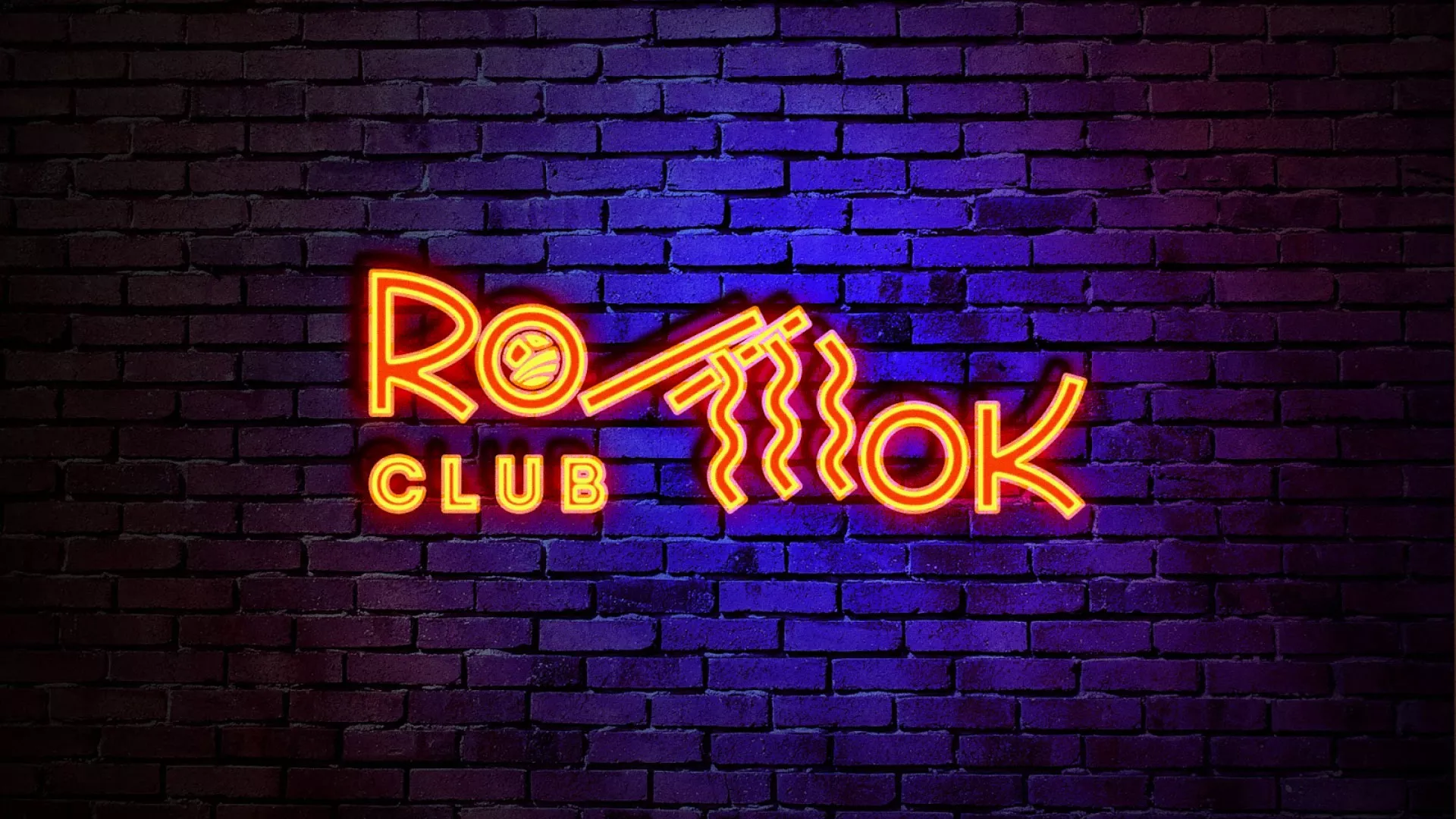 Разработка интерьерной вывески суши-бара «Roll Wok Club» в Урус-Мартане